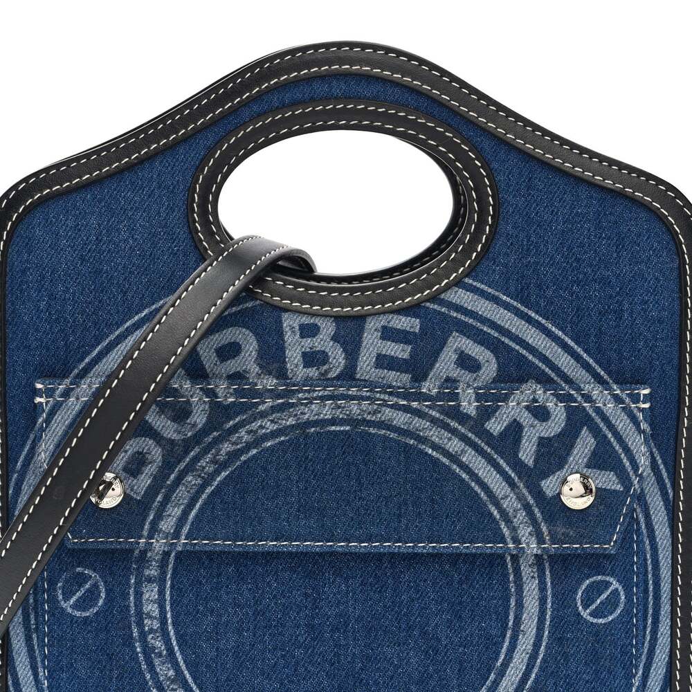 Burberry Denim Smooth Calfskin Mini #262766B47B - Picture 7 of 9